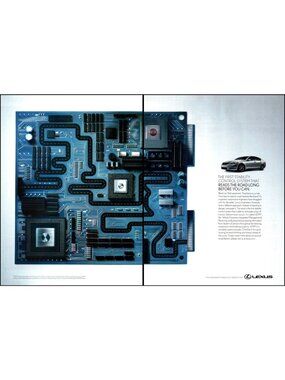 2006 Lexus ES 350 Sedan VDIM Stability Control 2 Page Vintage Print Ad Wall Art